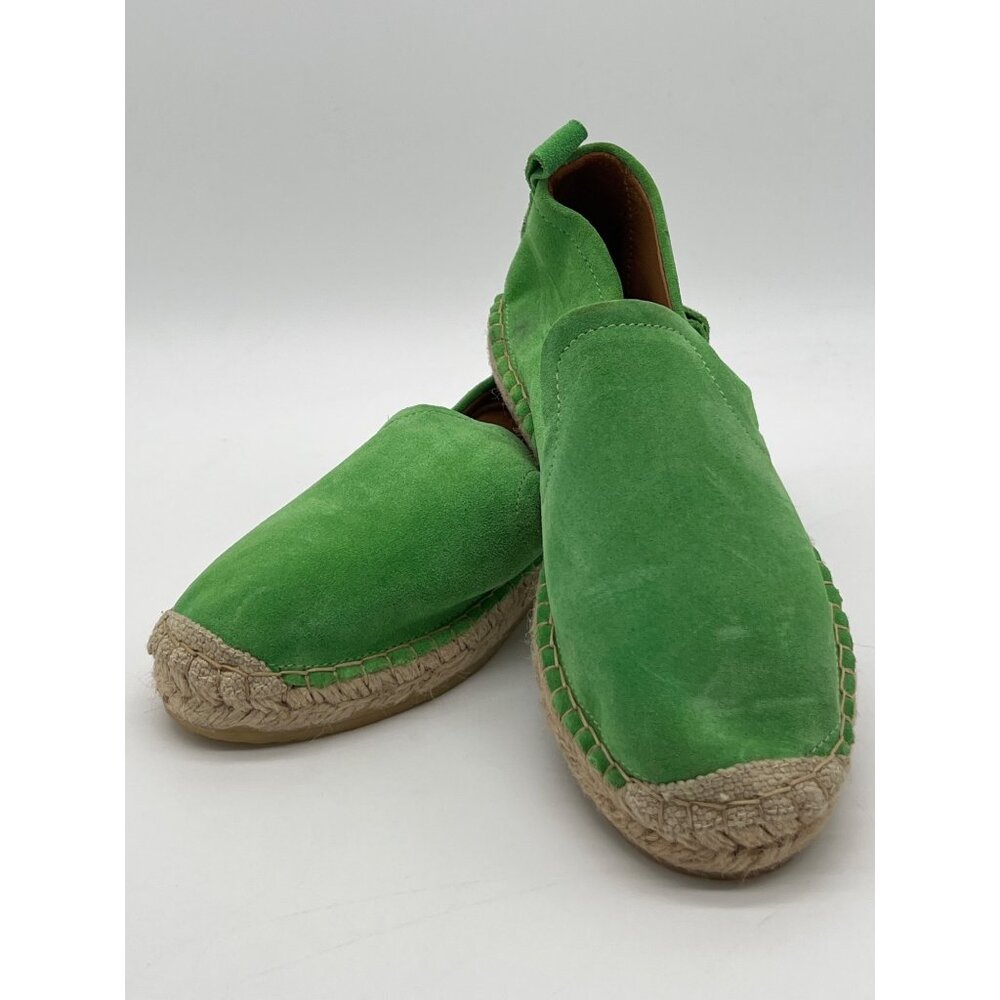 G.H. Bass Originals Green Suede Espadrilles Womens Slip-Ons Size 6 / 37 Verde